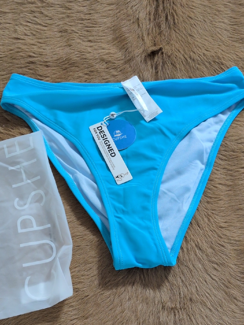 Cupshe Bright Turquoise Bikini Bottom
